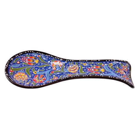 Turkish Ceramic Special Relief Spoon Rest - 7