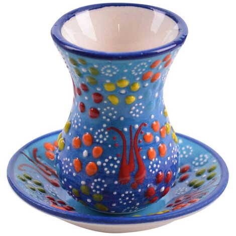 Turkish Ceramic Tea Cup Set 4 Pcs - 6