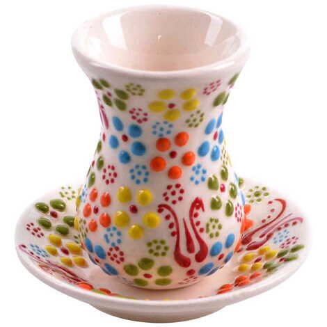 Turkish Ceramic Tea Cup Set 4 Pcs - 15