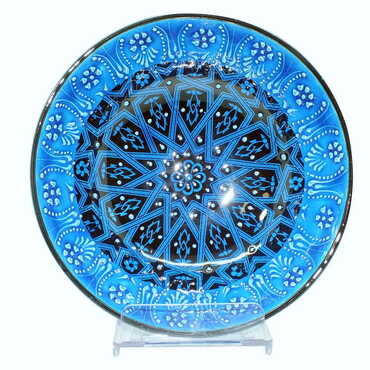 Turkish Ceramic Turquoise Bowl 20 Cm - 6