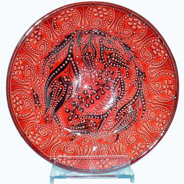 Turkish Ceramic Turquoise Bowl 20 Cm - 7