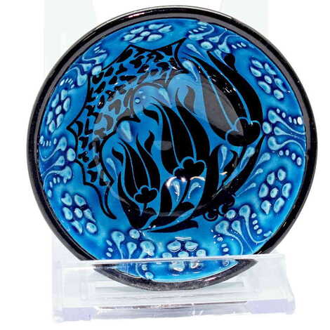 Turkish Ceramic Turquoise Bowl 8 Cm - 6