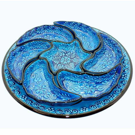 Turkish Ceramic Turquoise Breakfast Set - 4