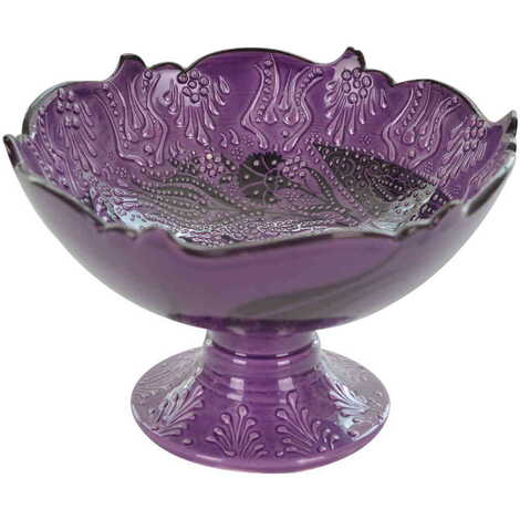 Turkish Ceramic Turquoise Candy Dish 20 cm - 1