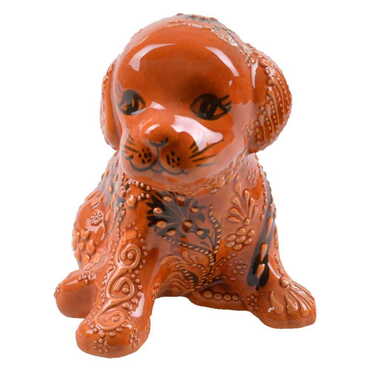 Turkish Ceramic Turquoise Dog Figurine - 5