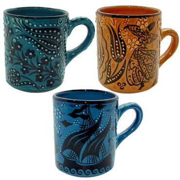 Turkish Ceramic Turquoise Mug - 2