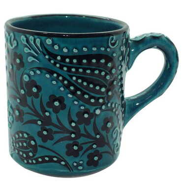 Turkish Ceramic Turquoise Mug - 3