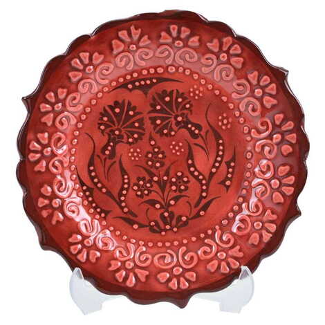 Turkish Ceramic Turquoise Plate 10 Cm - 5