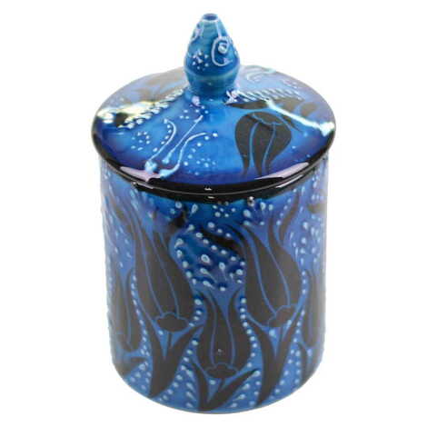 Turkish Ceramic Turquoise Spice Jar - 5