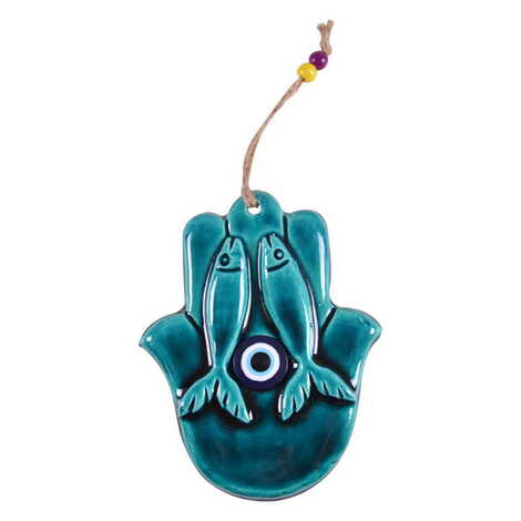 Turkish Ceramic Turquoise Wall Hanging Ornament Decoration No:2 - 9