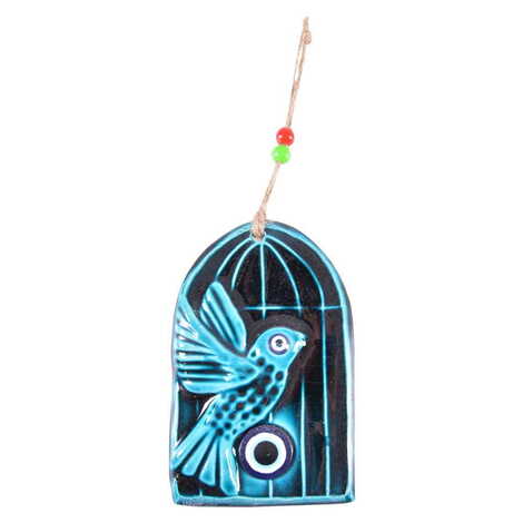 Turkish Ceramic Turquoise Wall Hanging Ornament Decoration No:3 - 7