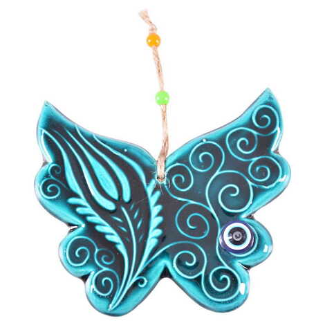 Turkish Ceramic Turquoise Wall Hanging Ornament Decoration No:3 - 15