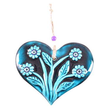 Turkish Ceramic Turquoise Wall Hanging Ornament Decoration No:3 - 20