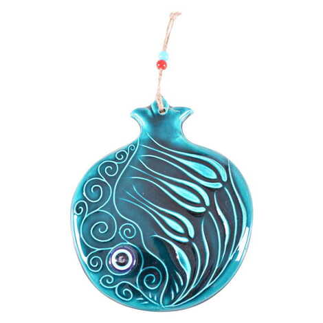 Turkish Ceramic Turquoise Wall Hanging Ornament Decoration No:3 - 21