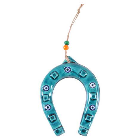 Turkish Ceramic Turquoise Wall Hanging Ornament Decoration No:3 - 34