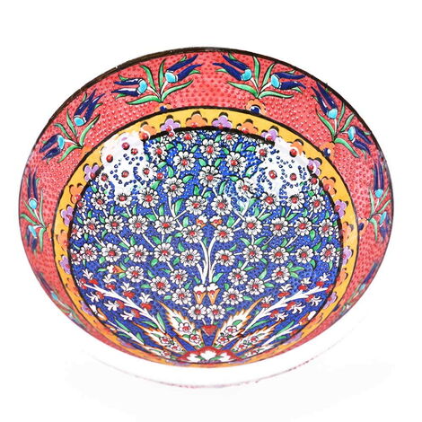 Turkish Ceramics Tezhip 20 cm Bowl - 5