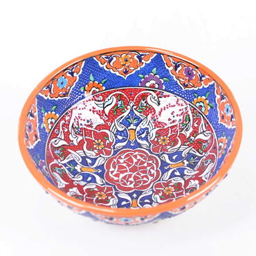 Turkish Ceramics Tezhip 20 cm Bowl - 6