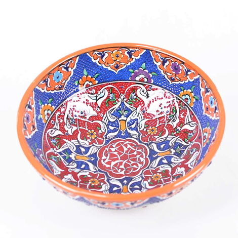 Turkish Ceramics Tezhip 20 cm Bowl - 6