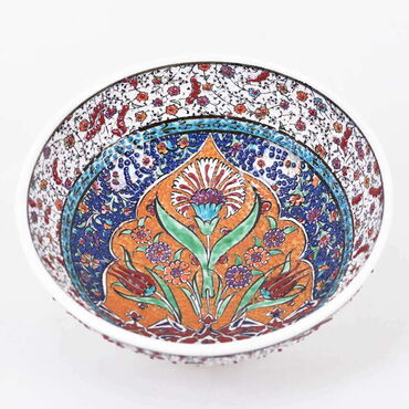 Turkish Ceramics Tezhip 20 cm Bowl - 8