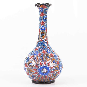 Turkish Ceramics Tezhip 20 cm Tear Drop Vase - 3