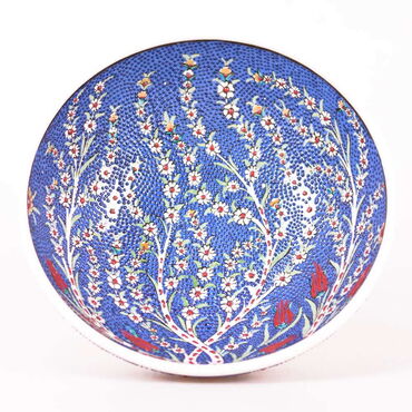 Turkish Ceramics Tezhip 25 cm Bowl - 5