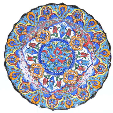 Turkish Ceramics Tezhip 25 cm Decorative Plate - 2