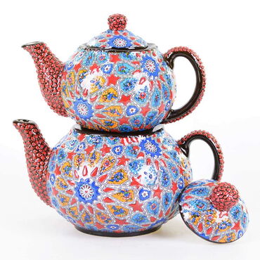 Turkish Ceramics Tezhip Teapot - 2