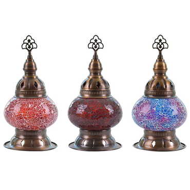 Turkish Mosaic Candle Holder Lamp No 2 - 5