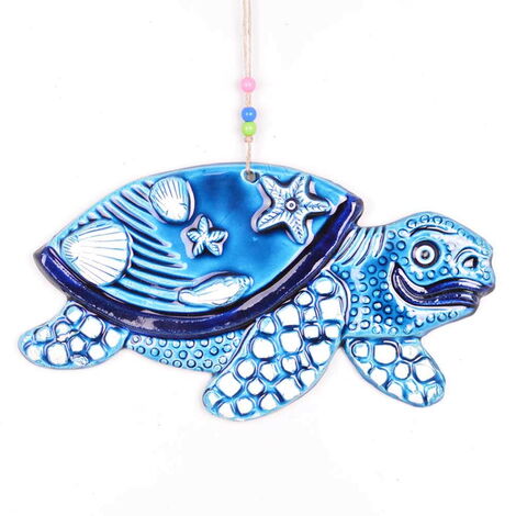 Turtle Themed Nautical Ceramics Fourth Size Wall Hanging - 3