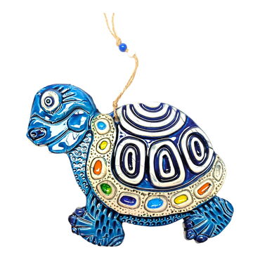 Turtle Themed Nautical Ceramics Fourth Size Wall Hanging - 5