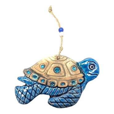 Turtle Themed Nautical Ceramics Second Size Wall Hanging - 3