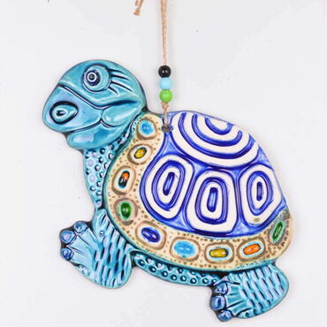 Turtle Themed Nautical Ceramics Third Size Wall Hanging - 3