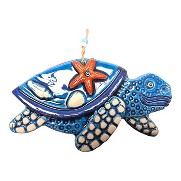 Turtle Themed Nautical Ceramics Third Size Wall Hanging - 4