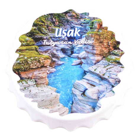 Usak Themed Customised Uv Printed Bottle Cap Shaped Plastic Base Bottle Opener 63x15 mm - 4