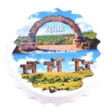 Usak Themed Customised Uv Printed Bottle Cap Shaped Plastic Base Bottle Opener 63x15 mm - 5