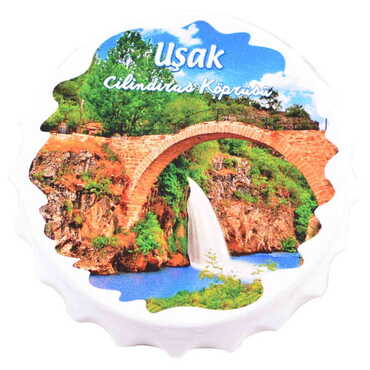 Usak Themed Customised Uv Printed Bottle Cap Shaped Plastic Base Bottle Opener 63x15 mm - 7