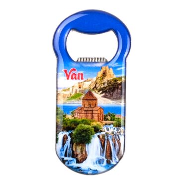 Van Themed Customizable Metal Magnetic Bottle Opener 90x45 mm - 2