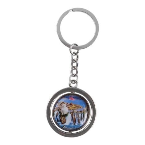 Van Themed Metal Spinner Keychain 38x100 mm - 2