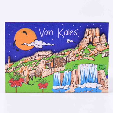 Van Themed Wooden Customised 2D Souvenir Fridge Magnet - 3