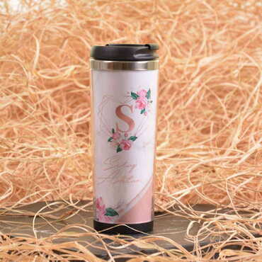 Woman Themed Metal Thin Steel Offset Thermo Mug 350 Ml - 2