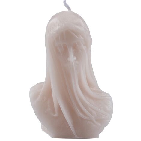 Woman With Veil Shaped Candle 6x4 Cm - 3