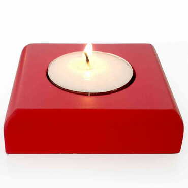 Wooden Tealight Candle Holder 7X7 Cm - 3